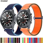 Ремешок нейлоновый для Galaxy Watch 3, браслет для active 2 Samsung Gear S3 Frontier Huawei watch GT 2 2e pro, 20 мм22 мм, 45 мм46 мм42 мм