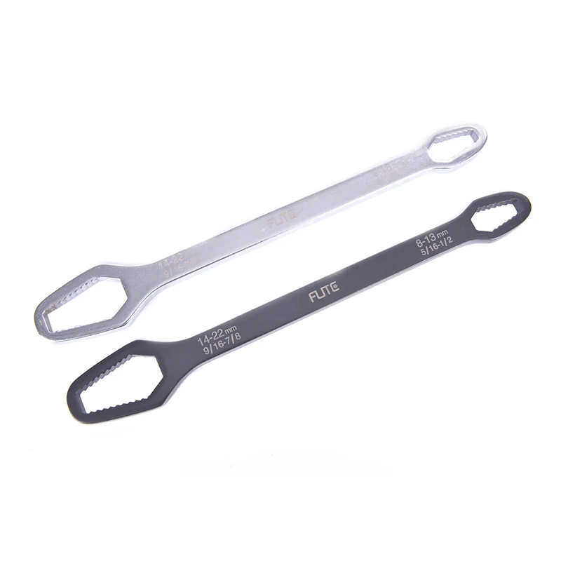 

Double-Head Spanner Ratchet Wrench Key Set Screw Nuts Wrenches Self-Tightening