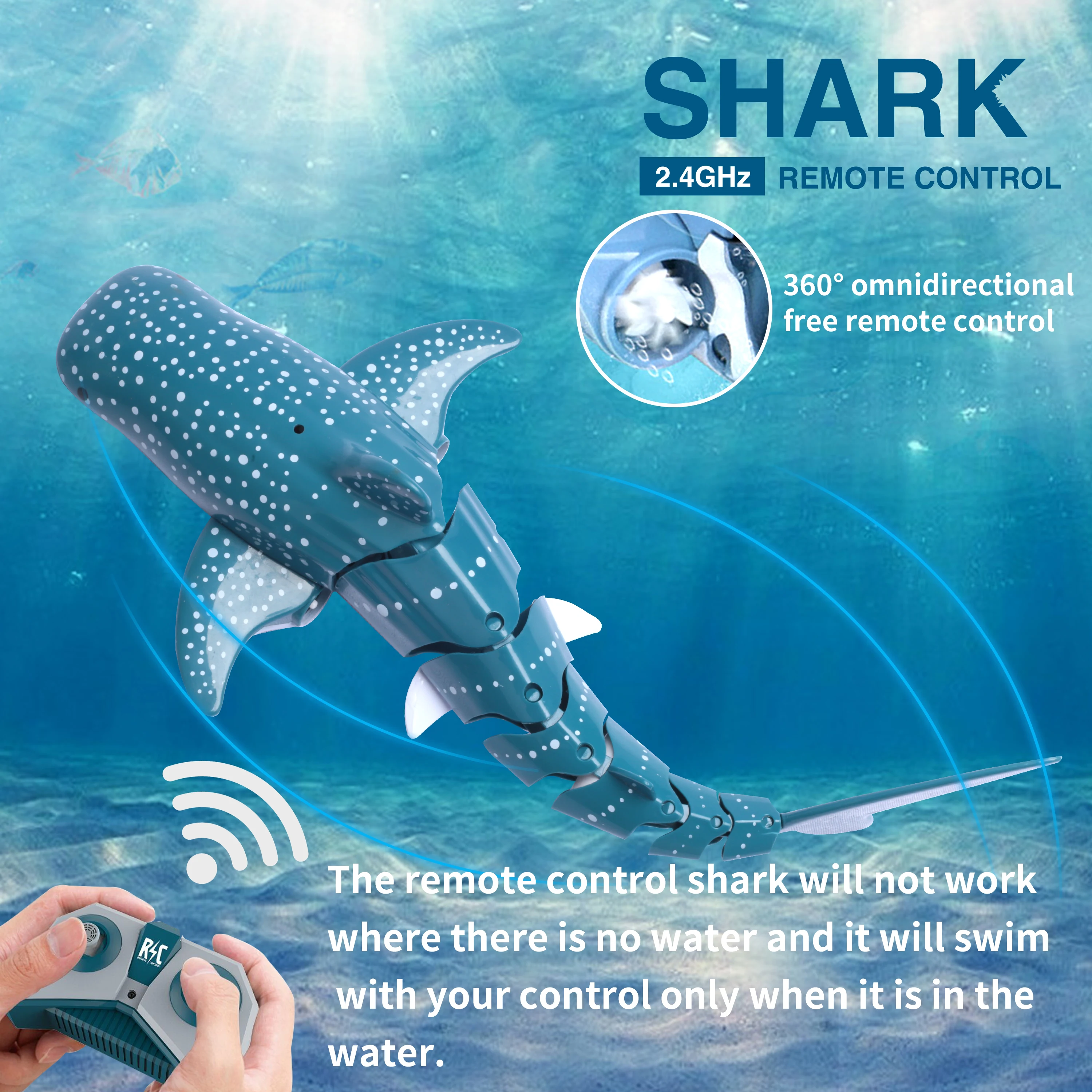 

Игрушка радиоуправляемая Акула 2,4 г, электрическая имитация, подводный пульт дистанционного управления, игрушки-роботы для детей, игрушки д...