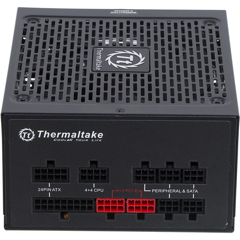 Блок питания Thermaltake ATX 750W SMART PRO RGB 80+ bronze (24+4+4pin) APFC 140mm fan color LED 9xSA | Электроника