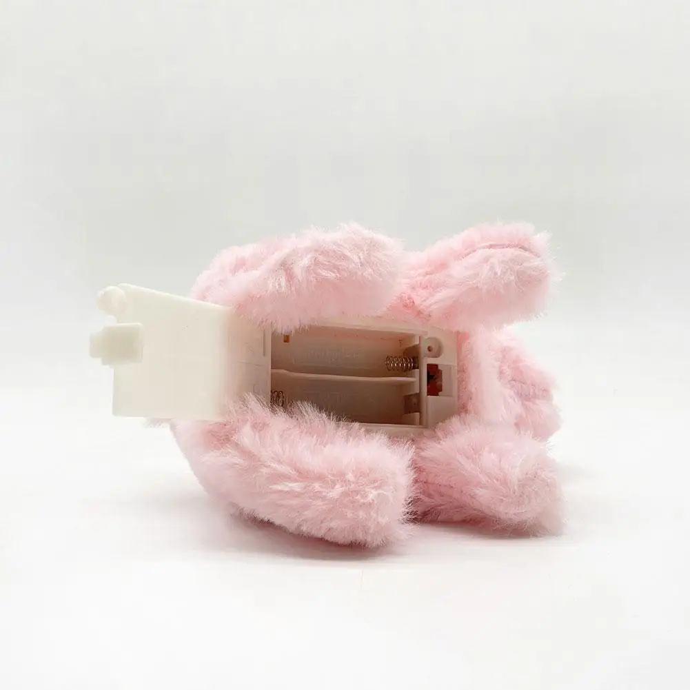 

Mini Simulation Electric Plush Rabbit Toys For Children Jumping Animal Rabbit Doll Stuffed Montessori Educational Toys Plus Q0B4
