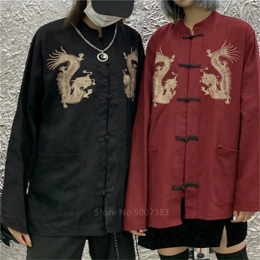 

Винтажная одежда в китайском стиле, с вышивкой «Дракон ханьфу»