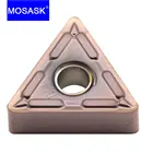 MOSASK 10 шт., TNMG160404-MQ ZM30, обработка нержавеющей стали, обработка, вставки из карбида вольфрама
