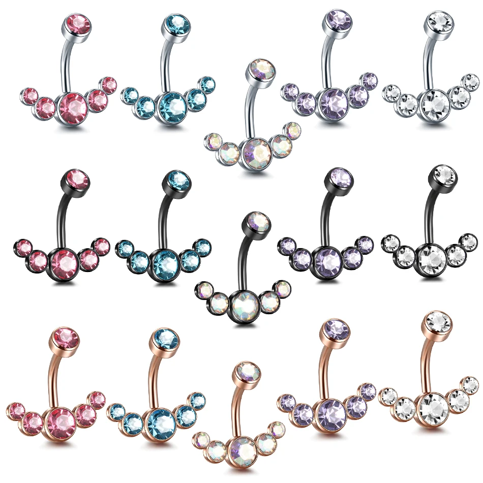 1 шт. кольцо для пупка из нержавеющей стали |