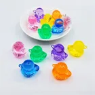 60 шт.лот 30*30*22 мм акриловые Кристальные формы утка игровые части для настольных игр аксессуары