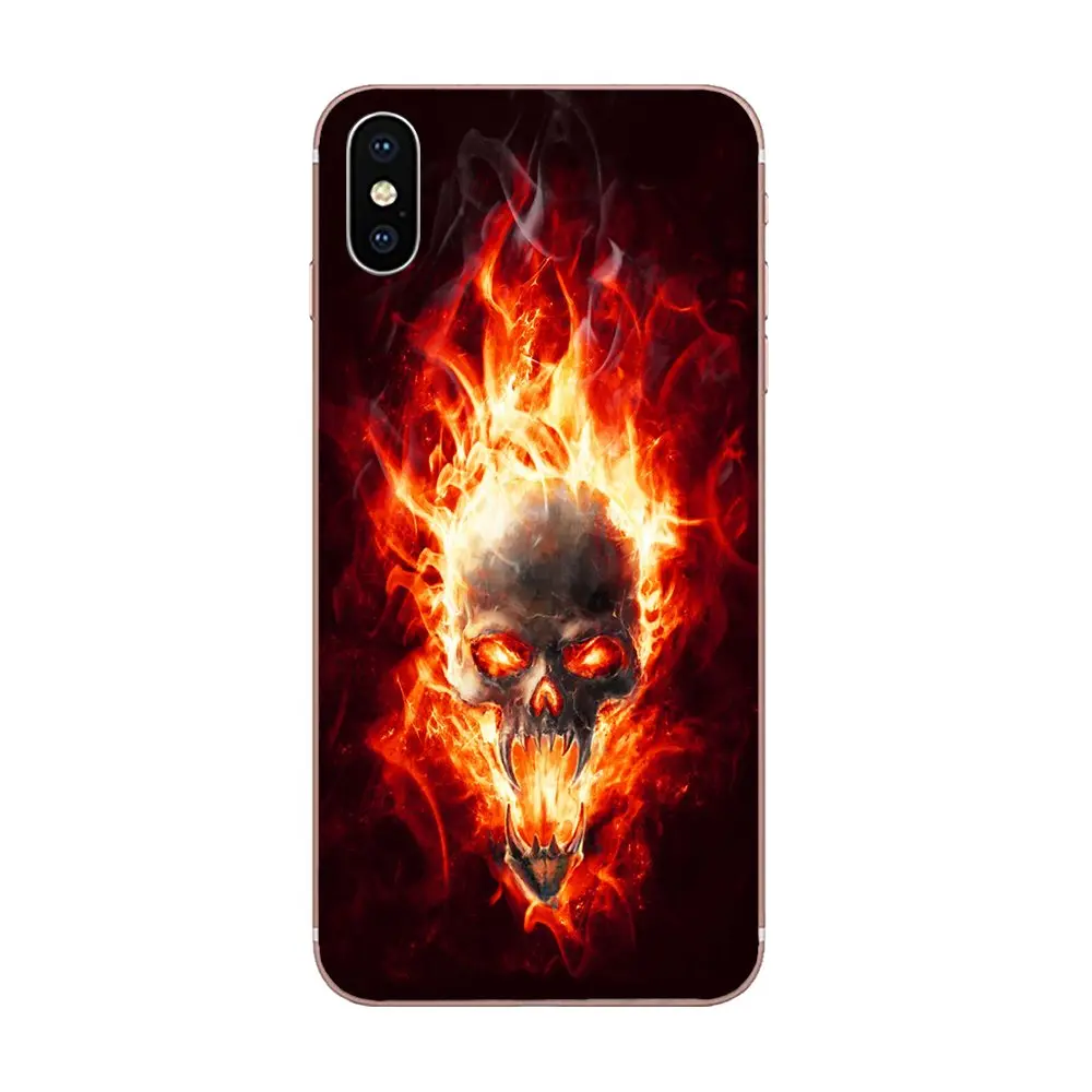 Потрясающий мультяшный привидение наездник огонь для Xiao mi 3 4 4C 4i 5 5s 5X6 6X8 SE Pro Lite A1 Max