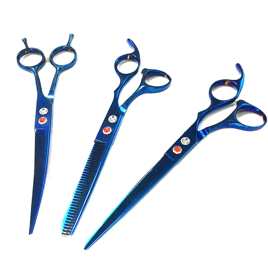7 дюймовые профессиональные ножницы для груминга собак прямые филировочные
