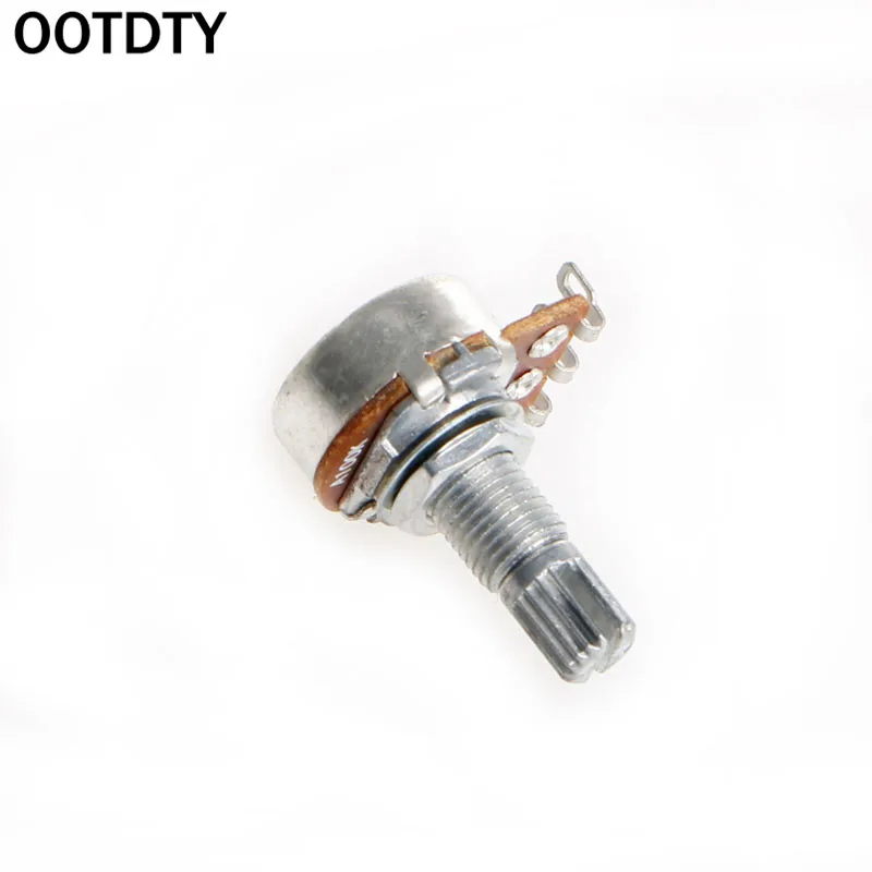 OOTDTY A100K потенциометра Splined Pot Электрогитара Бас Эффект усилитель тон объем 15 мм