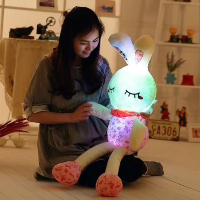 Светящаяся игрушка-кролик со светодиодной подсветильник кой 75 см | Игрушки и
