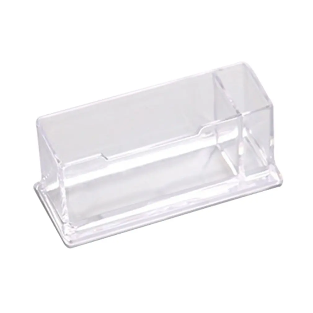 business card holder display stand desk desktop countertop business card holder desk shelf box with pen holder free global shipping