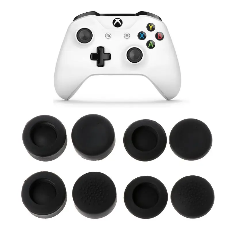 

8Pcs Rubber Silicone Cap Thumbstick Thumb Stick Enhance Cover Case Skin Joystick Grip For XBOX-ONE