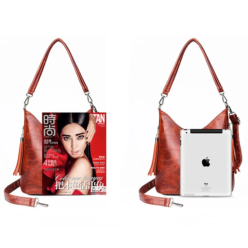 

Women Bucket Bag for Female retro shoulder bags large capacity soft pu leather Patchwork vintage crossbody bags Women Hobos Bag