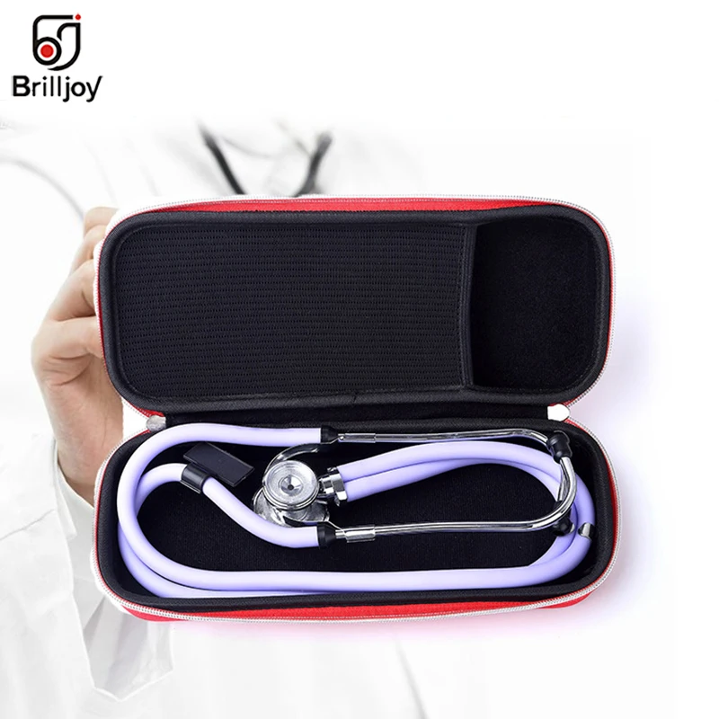 Brilljoy Portable Stethoscope Storage Box Medical Kit Organizer Carry Case Travel audio record Pen Bag for Nurse pregnant women