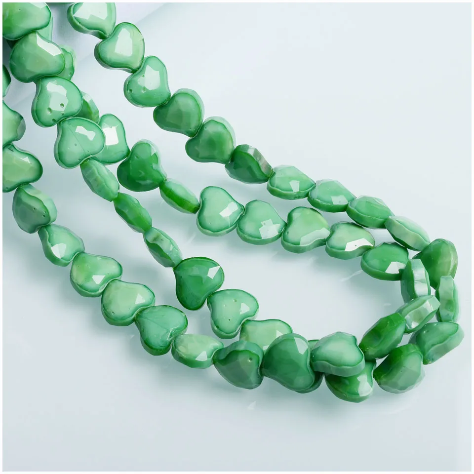 Новые бусины в форме сердца аксессуары для рукоделия 16 мм Кристальные