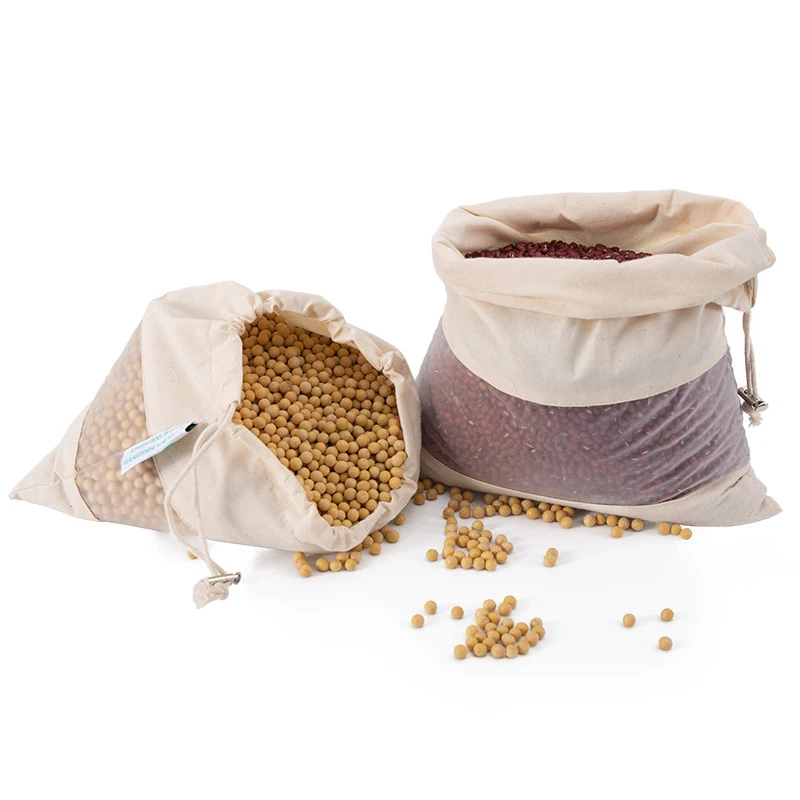 Женская кухонная сумка для хранения многоразовая хлопковые продуктовые сумки на