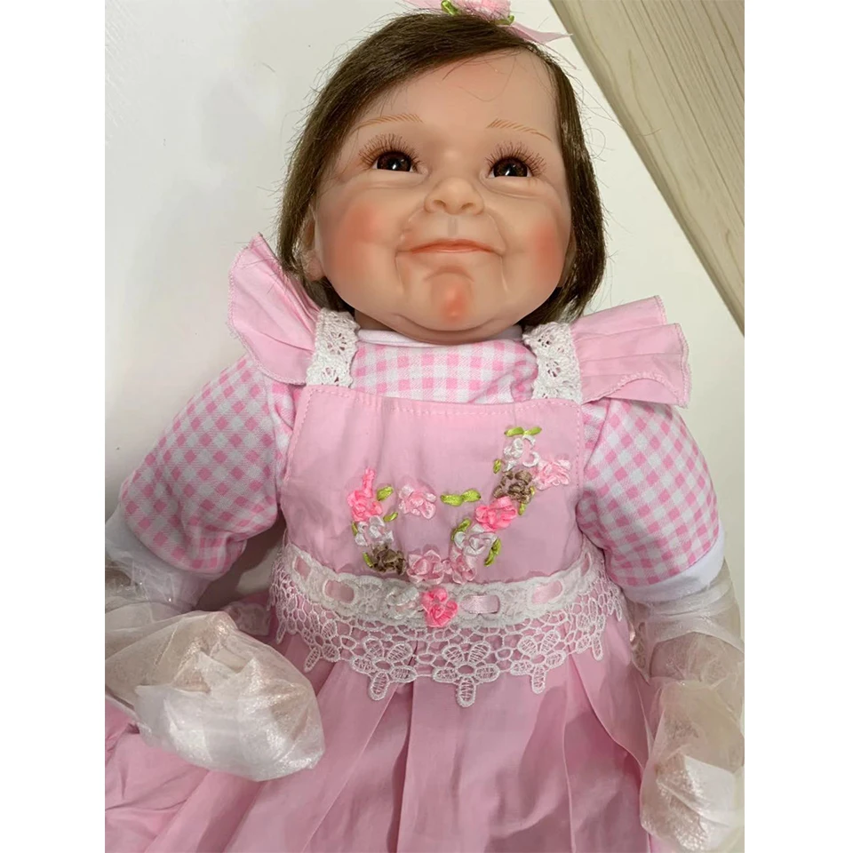 Реалистичная кукла реборн младенец мягкая на ощупь виниловая для детей детская