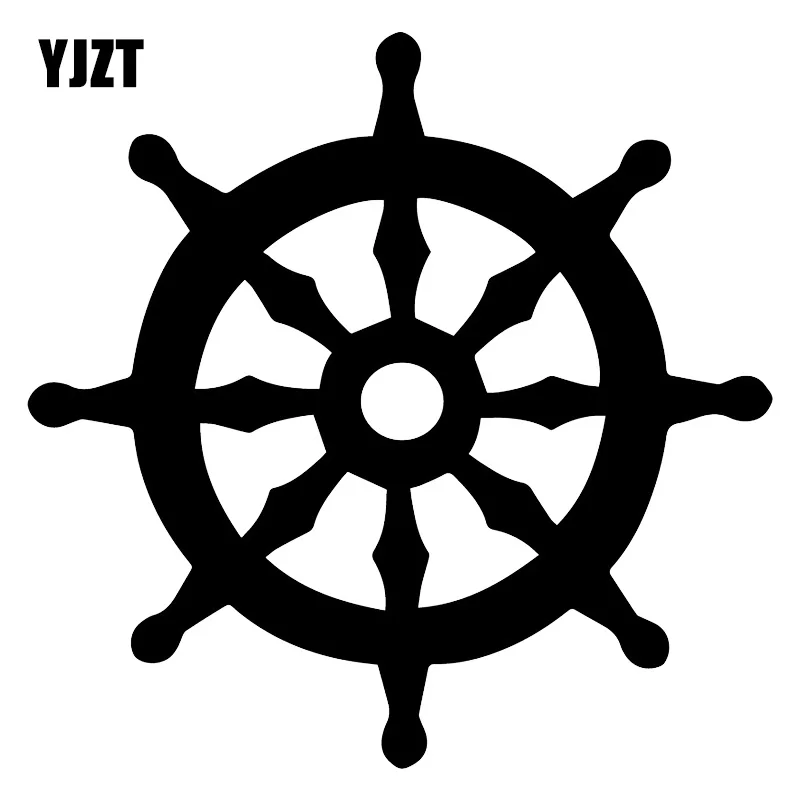 

YJZT, 15,4x15,3 см, колесо жизни, Dharma, виниловые наклейки для заднего вида