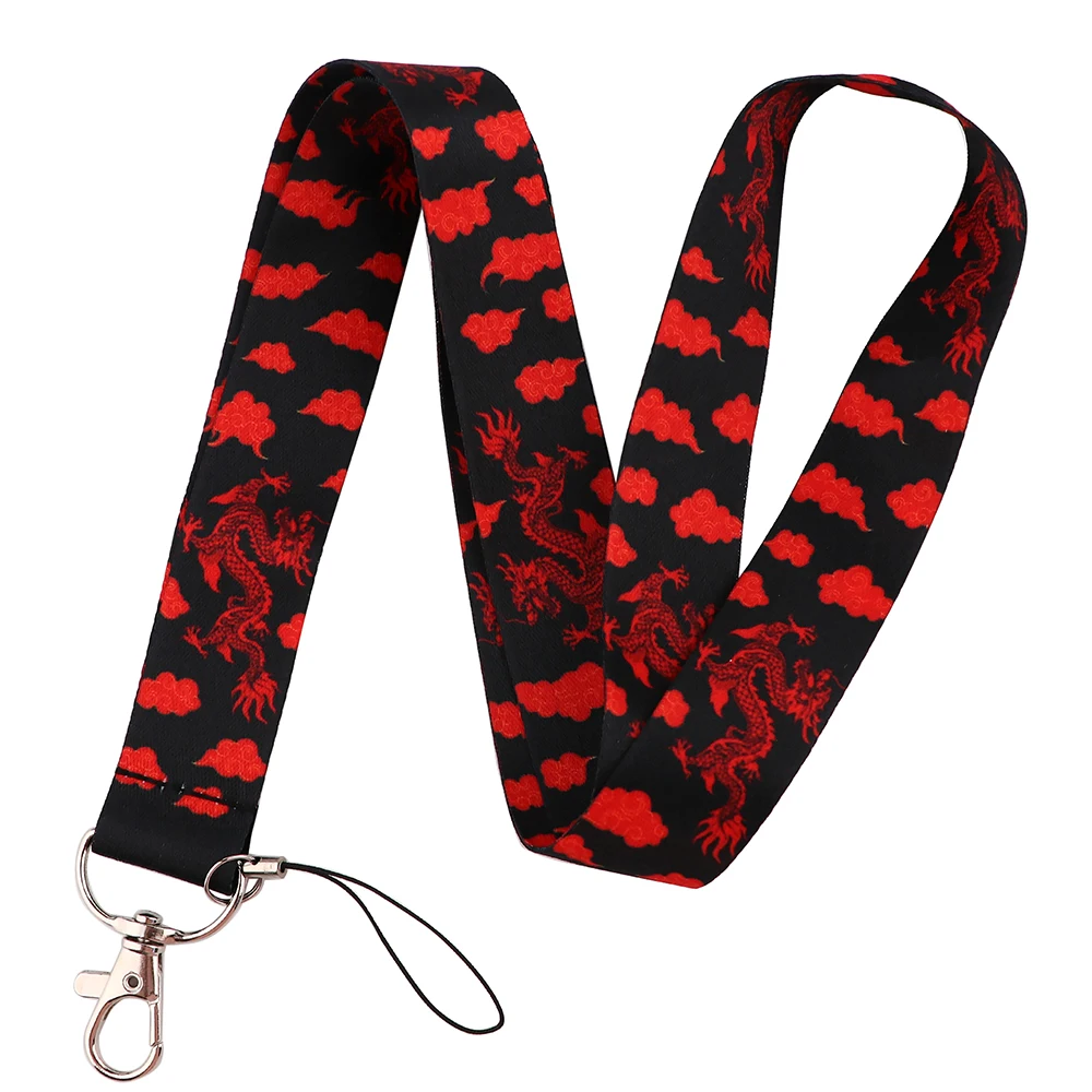 PC3399 Красный китайский дракон Lanyards Id Badge Holder Брелок ID Card Pass Gym Mobile Lanyard Key | Мобильные