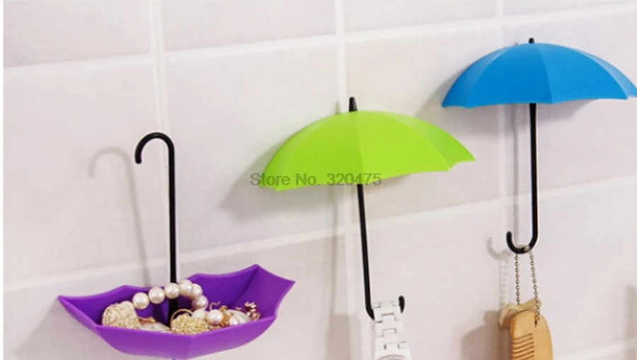 По dhl 200 набор 3 шт./компл. зонтичная креативная вешалка для ключей декоративный