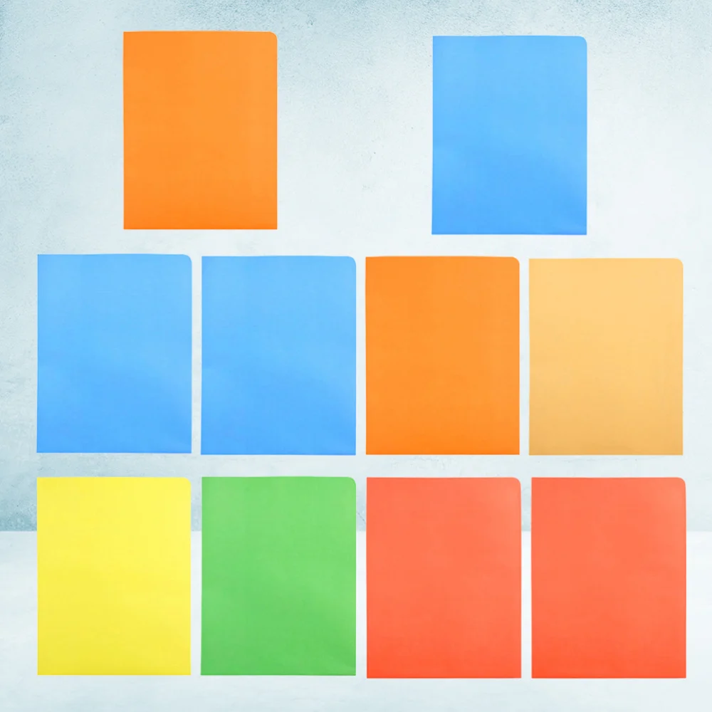 

5Pcs A4 File Position A4 Folder PP File Storage Folder Examination Paper Organizer Classification Bag for Student Teachers(Red B