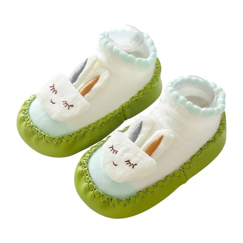 

Autumn Baby Sock Shoes Thick Cotton Animal Styles Cute Baby Floor Shoes Anti-Slip First Walkers Newborn 0-3 Years Babies