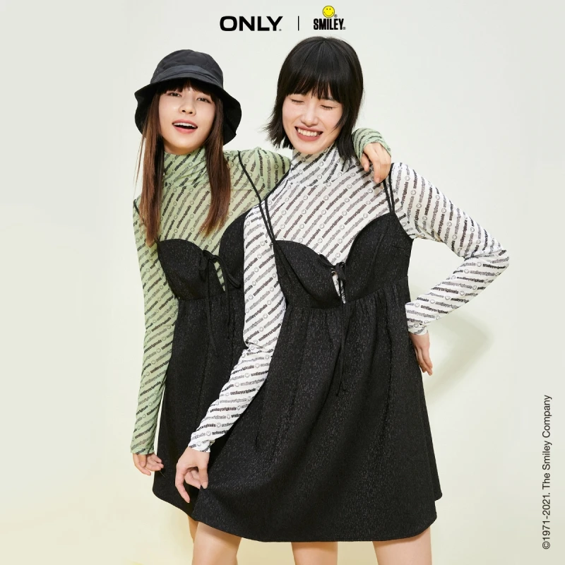 

ONLY winter new smiley smiley face joint suit dress women | 121307179
