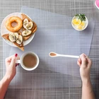Прозрачные коврики, 1 шт., салфетки из полиэстера и ПВХ