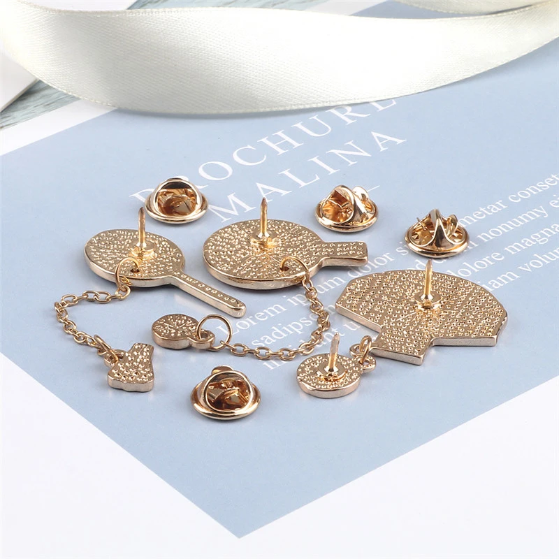 Спортивная металлическая эмалированная булавка для настольного тенниса