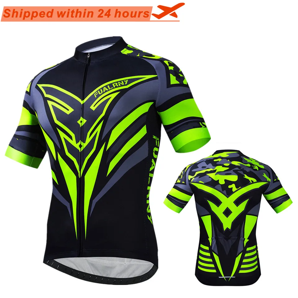 FUALRNY Pro летние вело Джерси из 100% полиэстера одежда для горного велосипеда