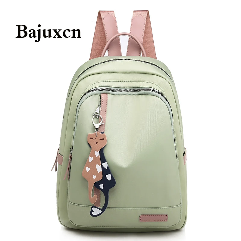 

Brand luxury Oxford waterproof backpack 2020 new large capacity youth girl stitching school bag fashion travel bag pink main