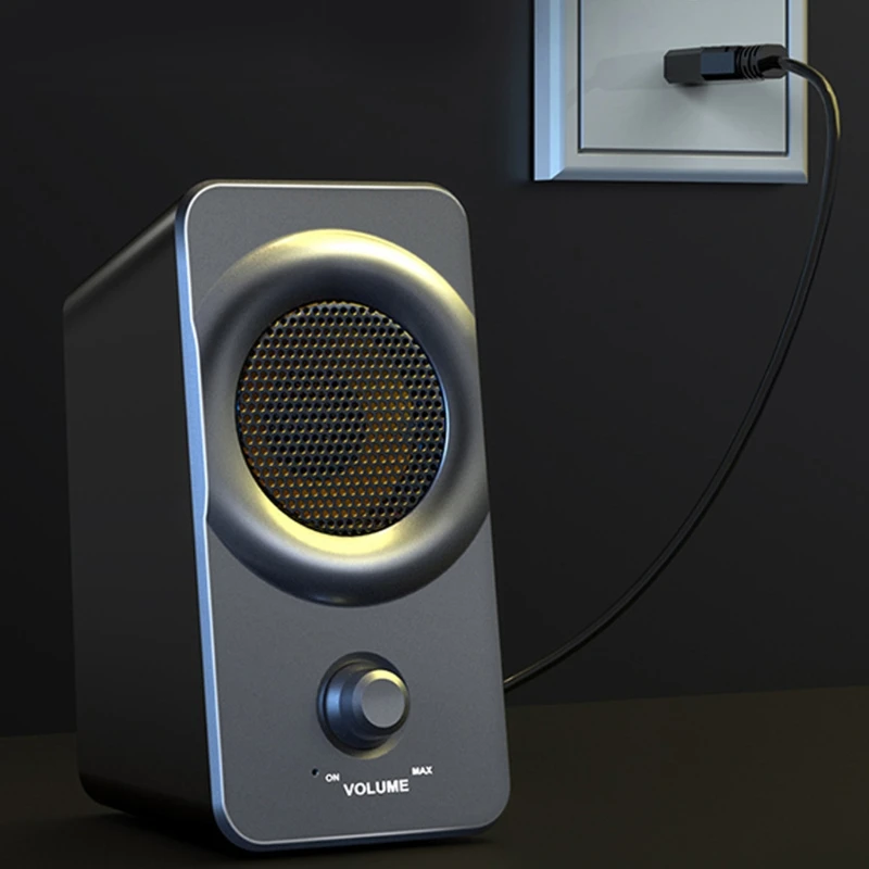 

X5 multimedia Surround stereo notebook desktop computer 3.5mm mini speaker D08A