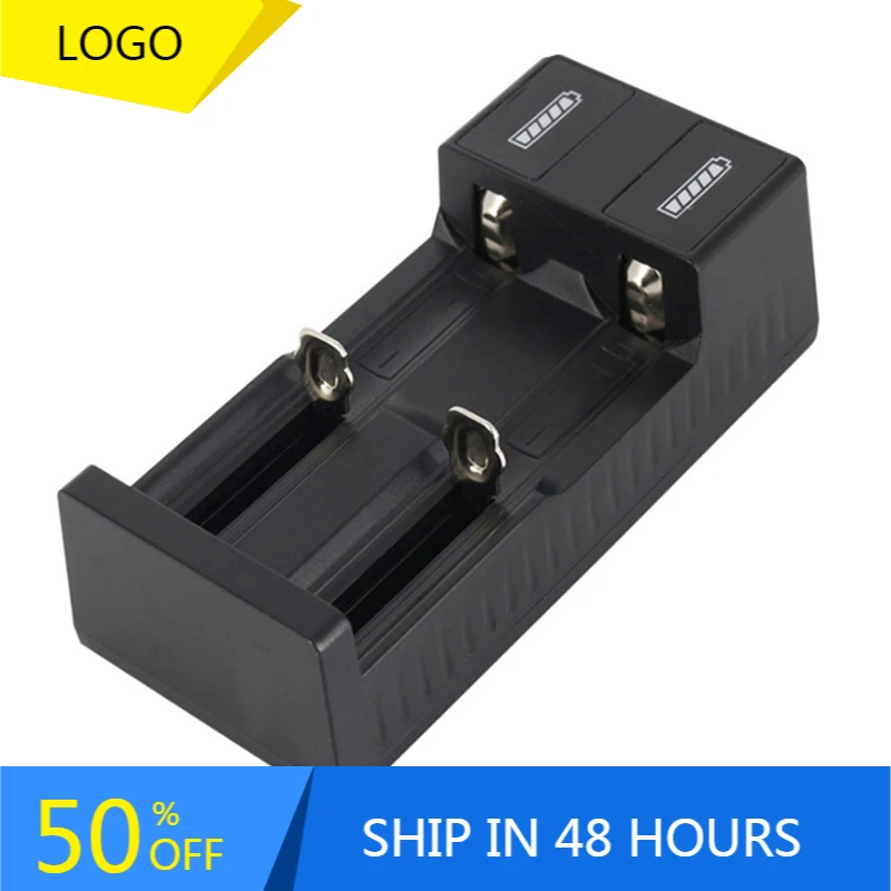 

Universal 2 slot Battery USB Charger Smart Chargering for Rechargeable Batteries Li-ion 18650 26650 14500