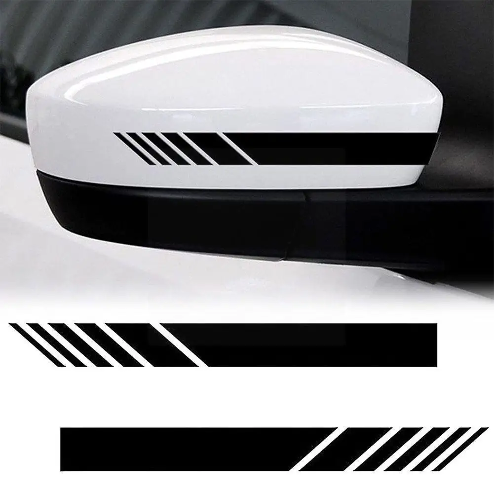 

5Pcs Car Body Racing Side Door Long Sticker Hood Decal Vinyl Decal Stickers Rearview Mirror Accessories Stickers Set Racing U6N7