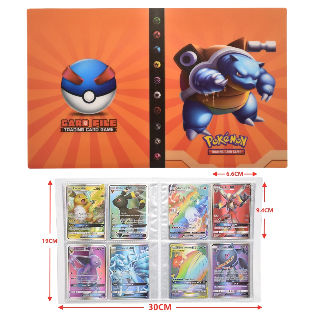 

240PCS Pocket Monster Album Collectibles Card Picchu Charizard Children's Toys Give Children and Relatives Birthday Gift