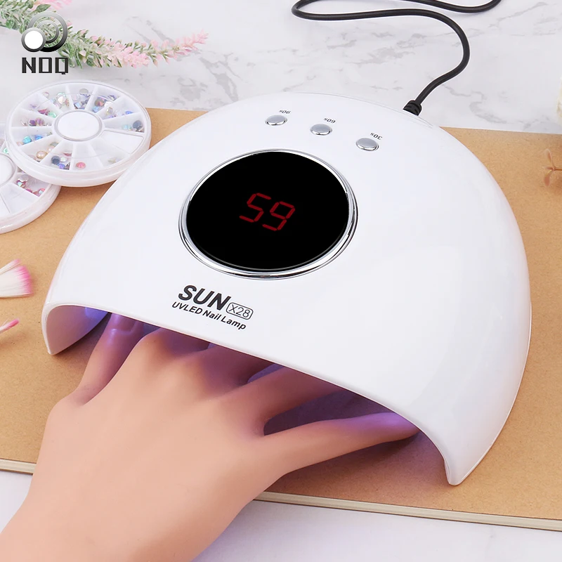 Сушилка для ногтей NOQ X28 12 шт. СВЕТОДИОДНЫЙ УФ светильник USB маникюрная машина с ЖК