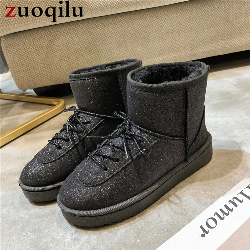 Женские ботинки ботильоны для женщин с круглым носком зимние женская обувь на