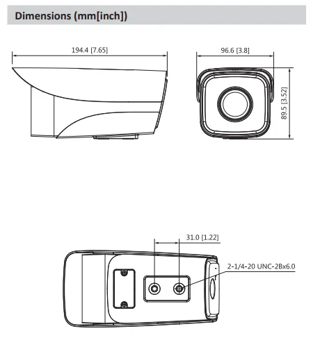 WizSense AI 2mp Dahua IP-камера POE IPC-HFW3241M-AS-I2 Ir расстояние 80 метров H.265 + Поддержка SD-карты и