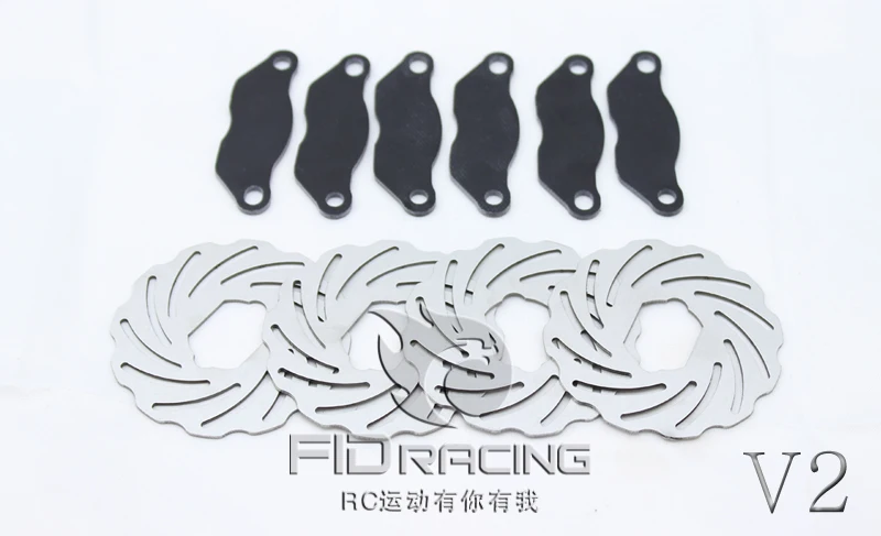 Новый 4 шт. вентилируемый тормозной диск из нержавеющей стали плюс 6 тормозных