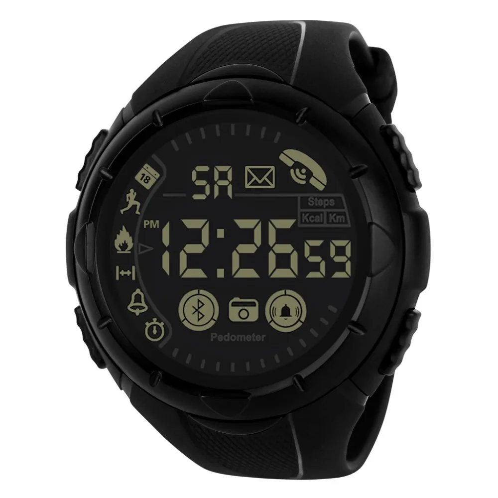 HONHX Bluetooth мужские умные спортивные часы мужские s водонепроницаемые цифровые наручные часы шагомер калории фитнес Relogio Спорт Masculino
