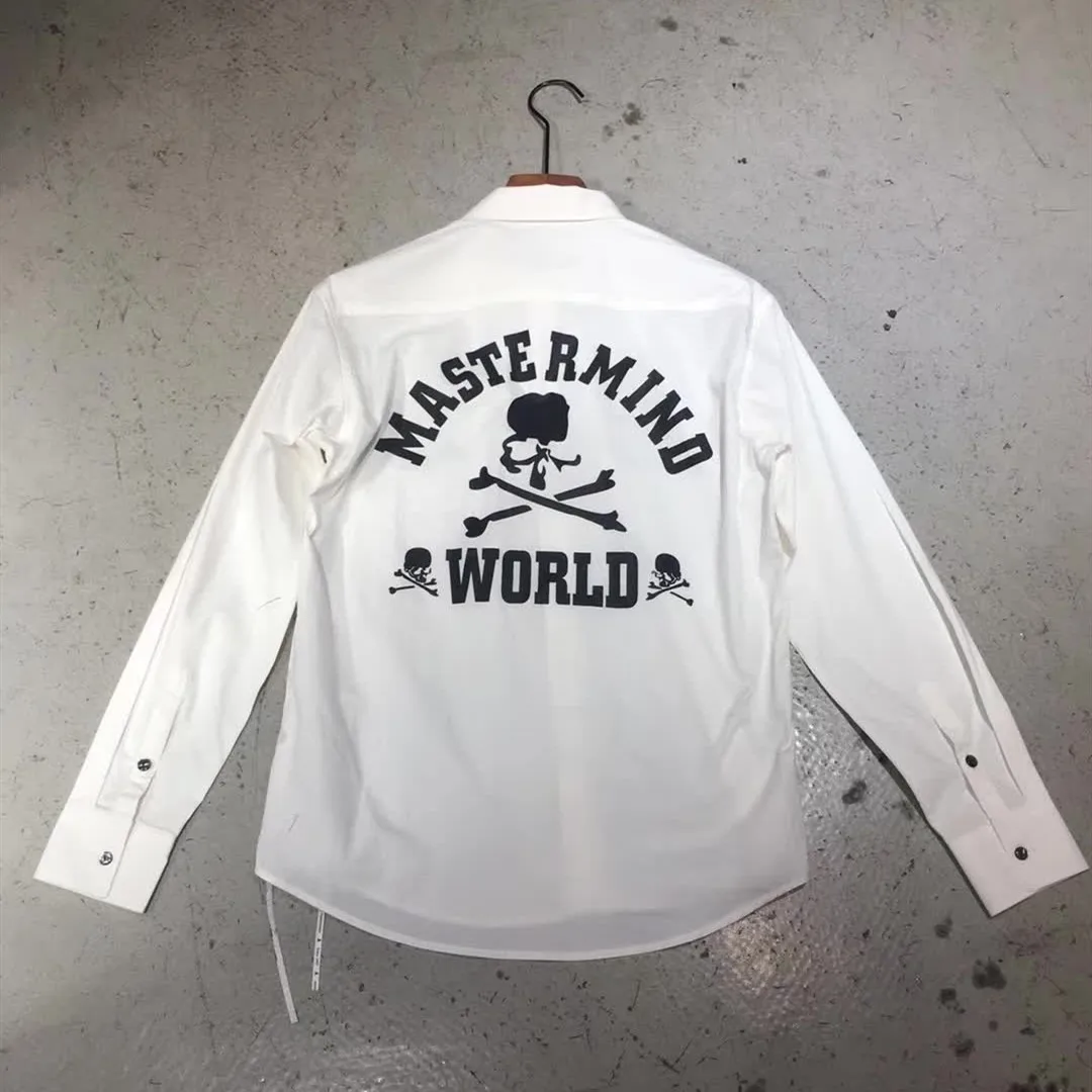 Мужские футболки Mastermind World t-shirt лучшее качество бурение логотип Mastermind тройники Япония Harajuku топы для женщин