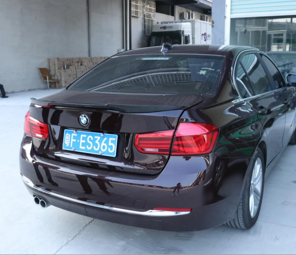 Углеродное волокно заднего крыло багажника выступ Спойлеры подходит для детей