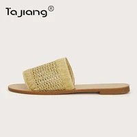 ta jiang fashion flat bottom slip on sandals comfortable beach sandals european and american large size gladiator sandals