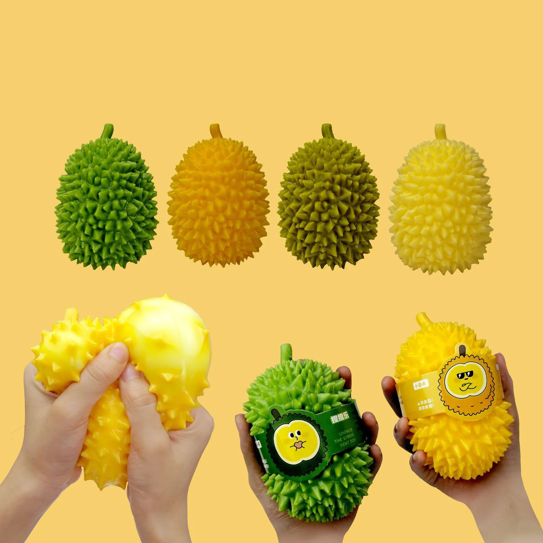 

Anti Stress Durian Ball Fidget Toys Squeeze Toys Funny Simple Dimple Decompression Toys For Children'S Kids Stress Autism Hand