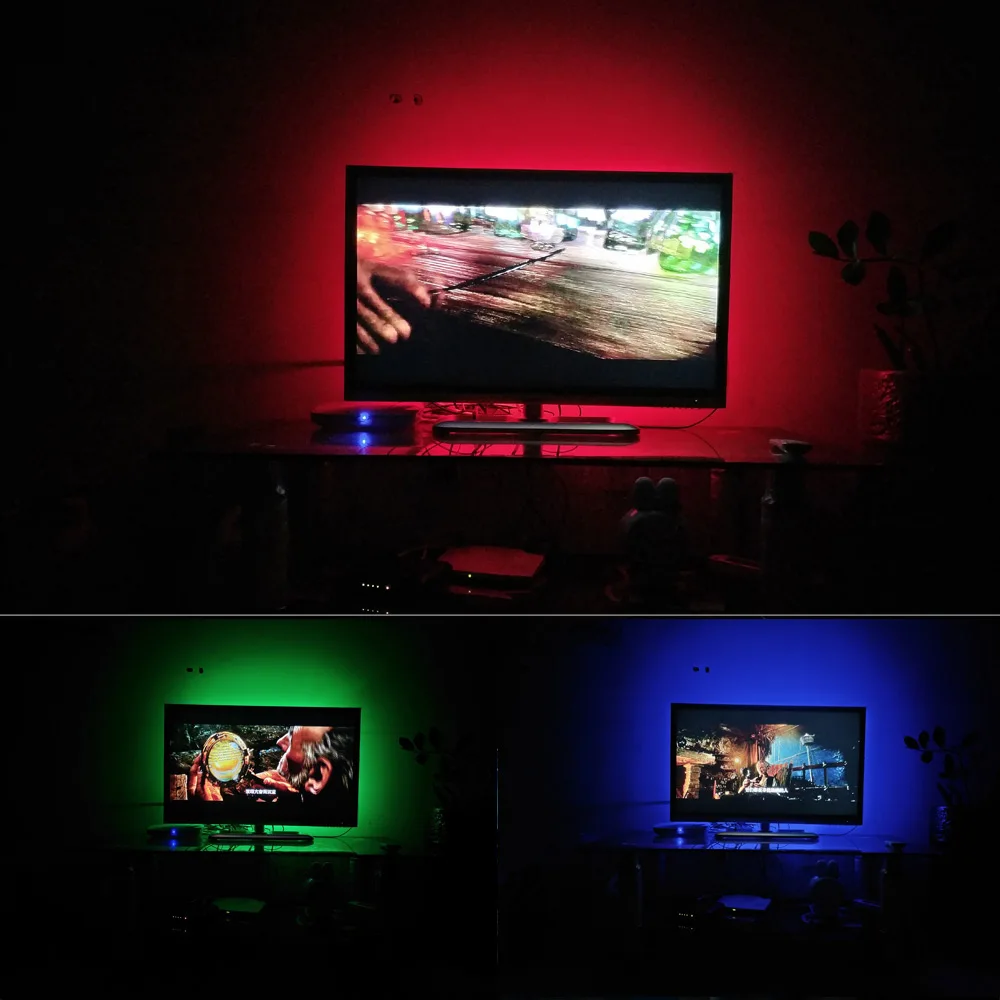 Светодиодная лента с УФ USB питание от аккумулятора 395-2835 нм