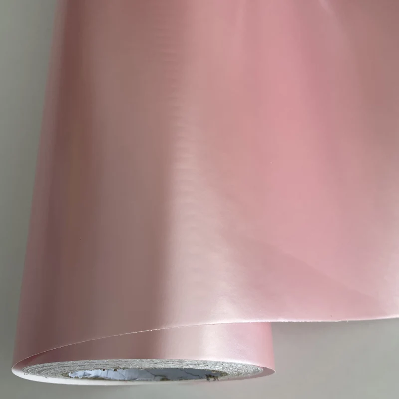 

50x500 см матовая сатиновая жемчужная розовая виниловая оберточная наклейка лист самодельная пленка спуск Воздуха Бесплатные самоклеящиеся ...