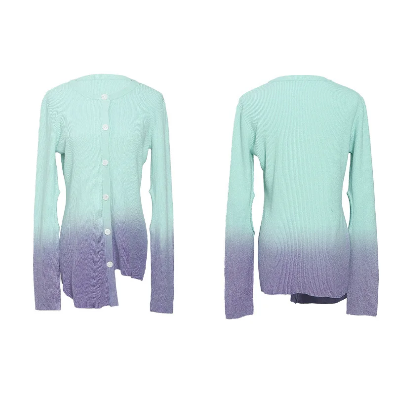 Taew same sweater 2020 new women's lazy style slim cardigan medium length tapered Knitted Top autumn |