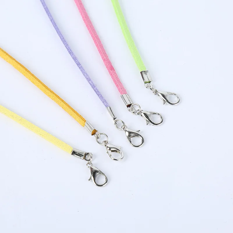 Замшевый шнур 27 мм 30 шт./лот разноцветный корейский бархатный ожерелье веревка: 45