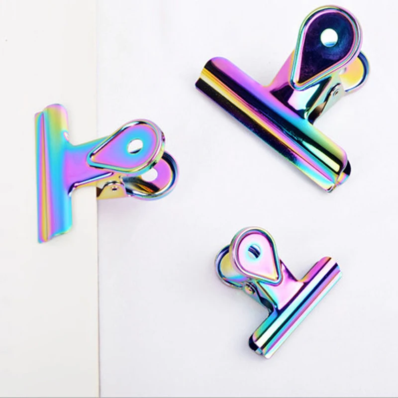 Красочные скрепки для бумаги заметки сделай сам Закладка полый металлический