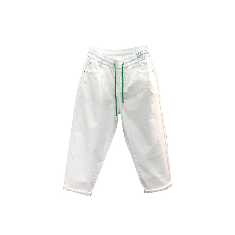 

White Casual Straight Pants for Women 2021 Summer Fashion Loose Simple Baggy Pants Female Wide Leg Plus Size Pants