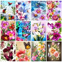 full drill square diamond painting 5d butterfly new arrival diamond art embroidery flowers home decoration